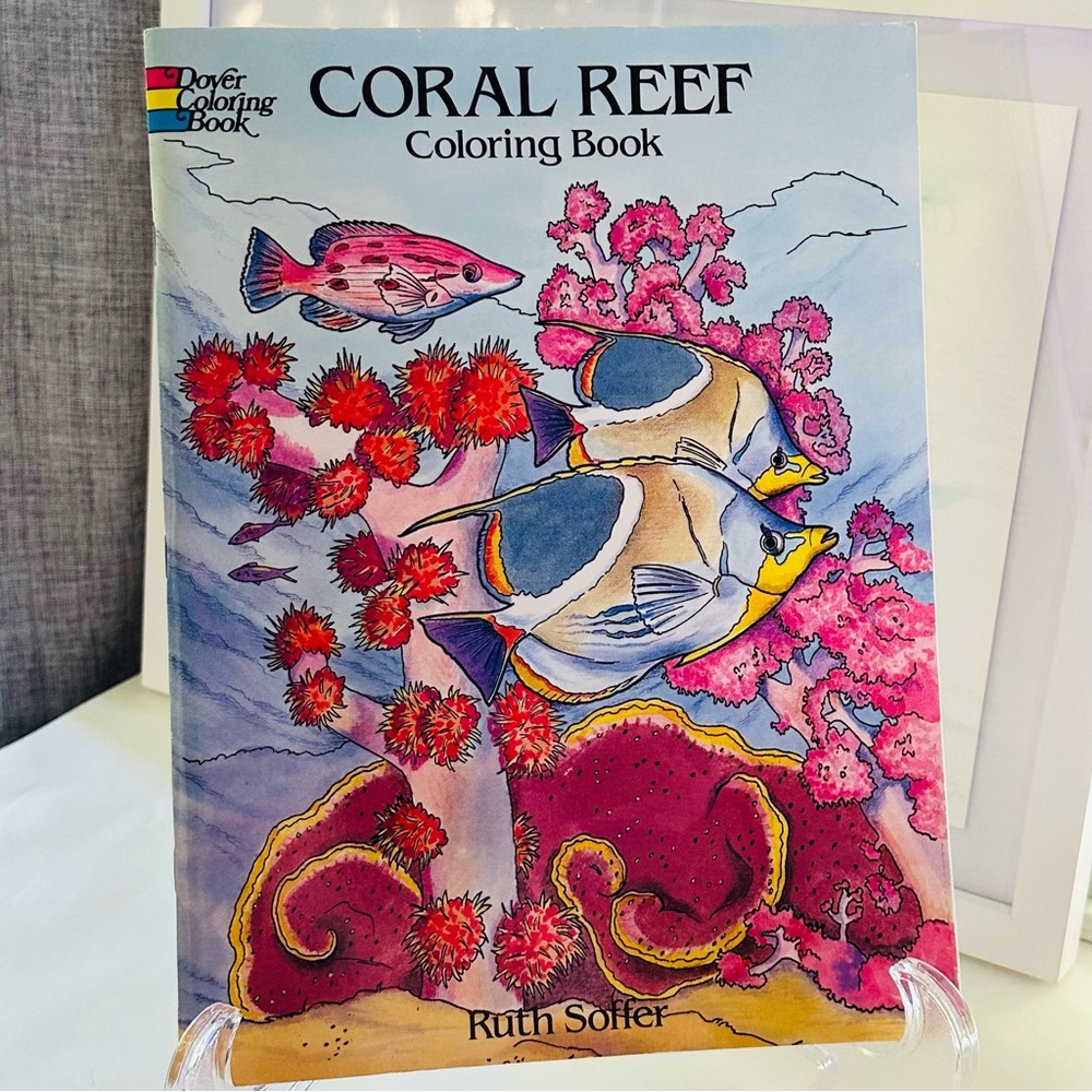 Dover Coloring Coral Reef 🪸🐠 Paperback Coloring Activity Book